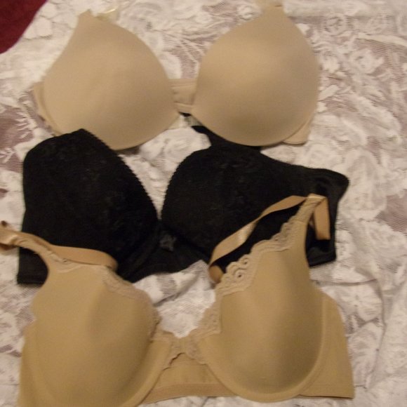 Lingerie Bras Nude Black Size 38C - Picture 1 of 2
